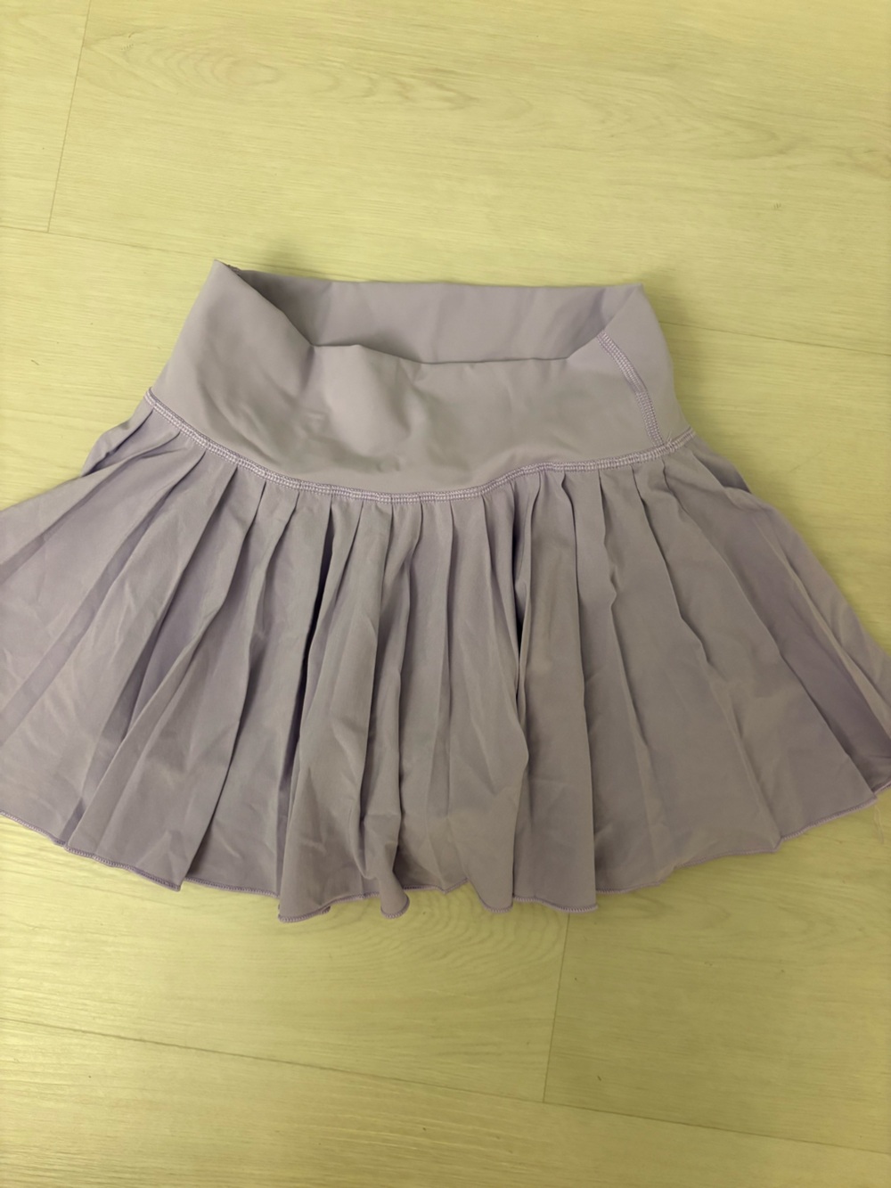 Aritzia Lavender Pleated Mini Skirt